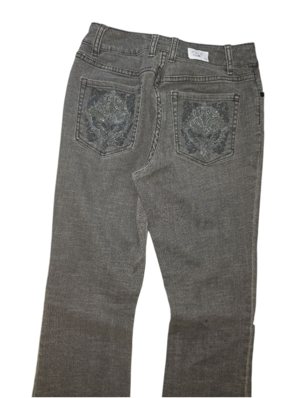 Women's Chico's Gray Boot Cut Jeans Size 00 #52 - Picture 5 of 11